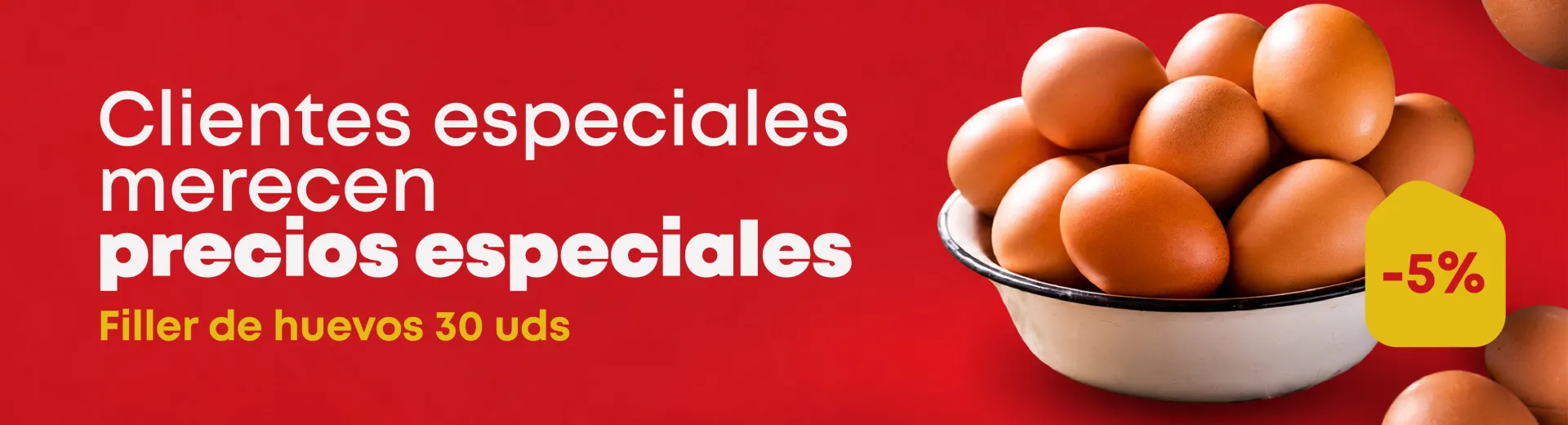 Descuento 5% en huevo