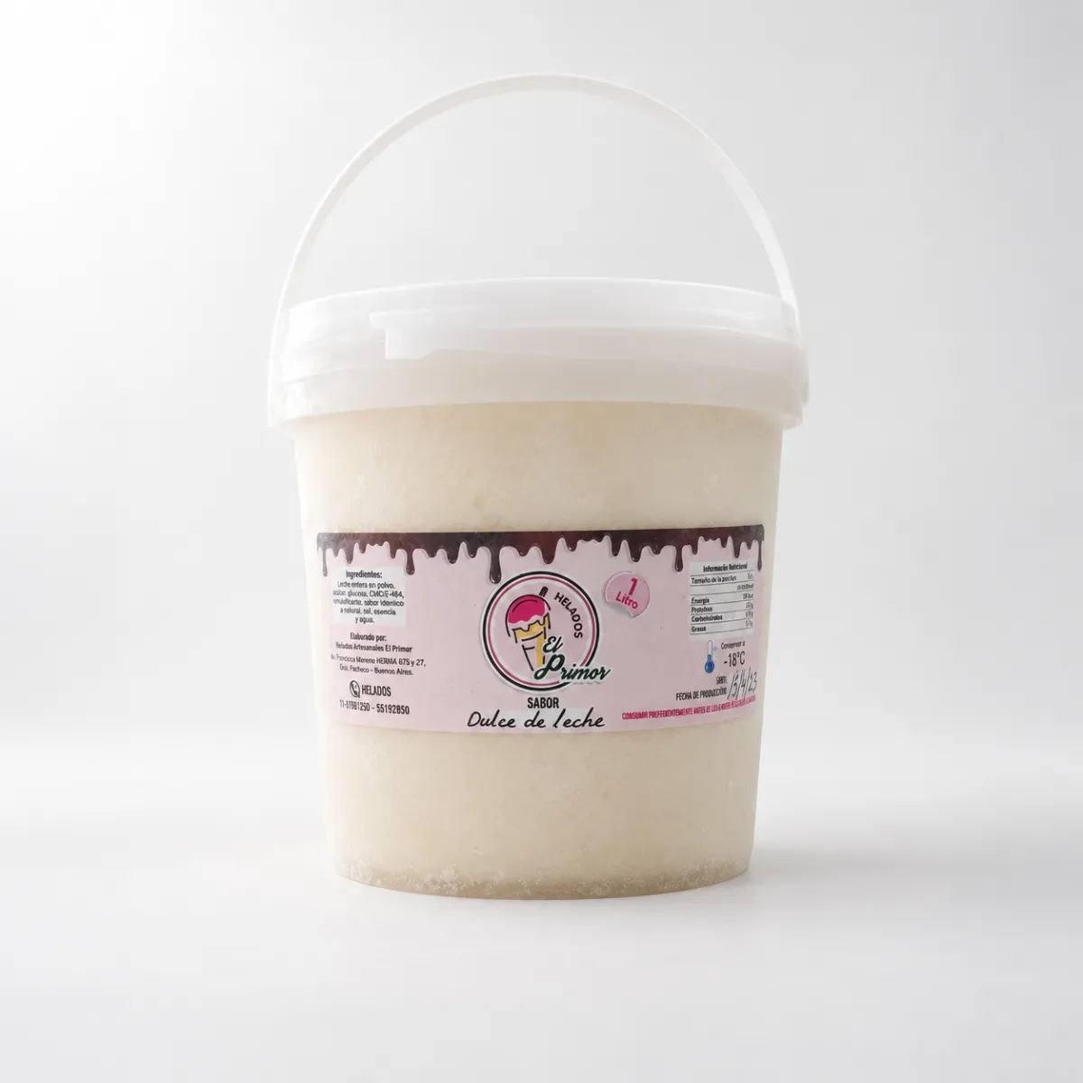 Helado de Dulce de Leche El Primor 1 L