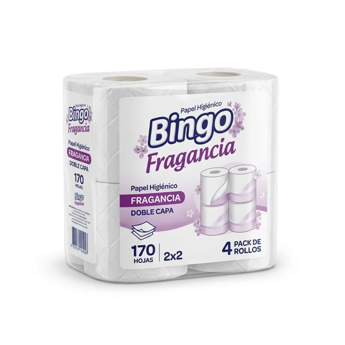 Papel Sanitario Bingo Doble Capa 4u
