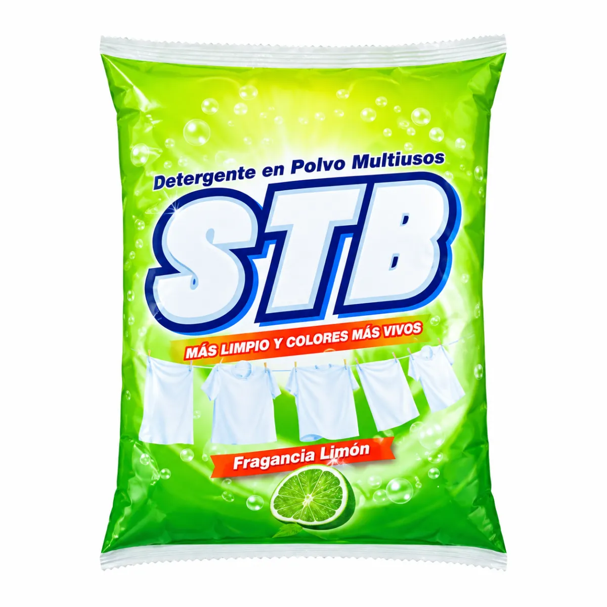 Detergente en Polvo STB Fragancia Limón 500g