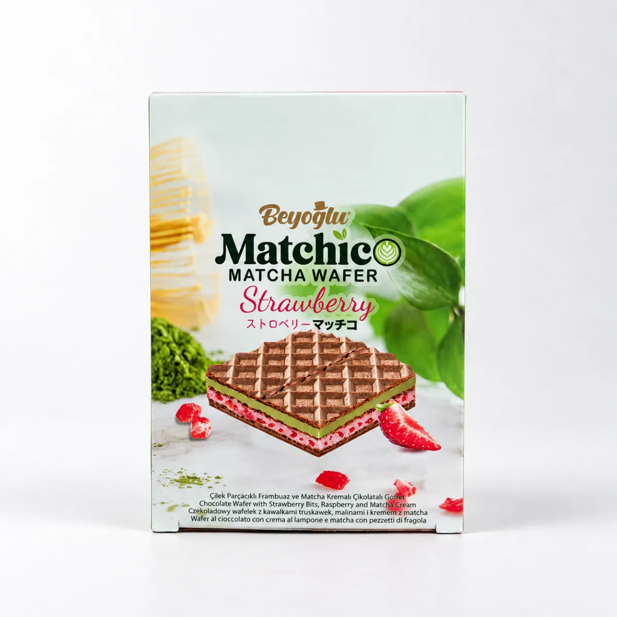 Galleta Wafer de Matcha con Relleno de Fresa Keyi — imagen 2