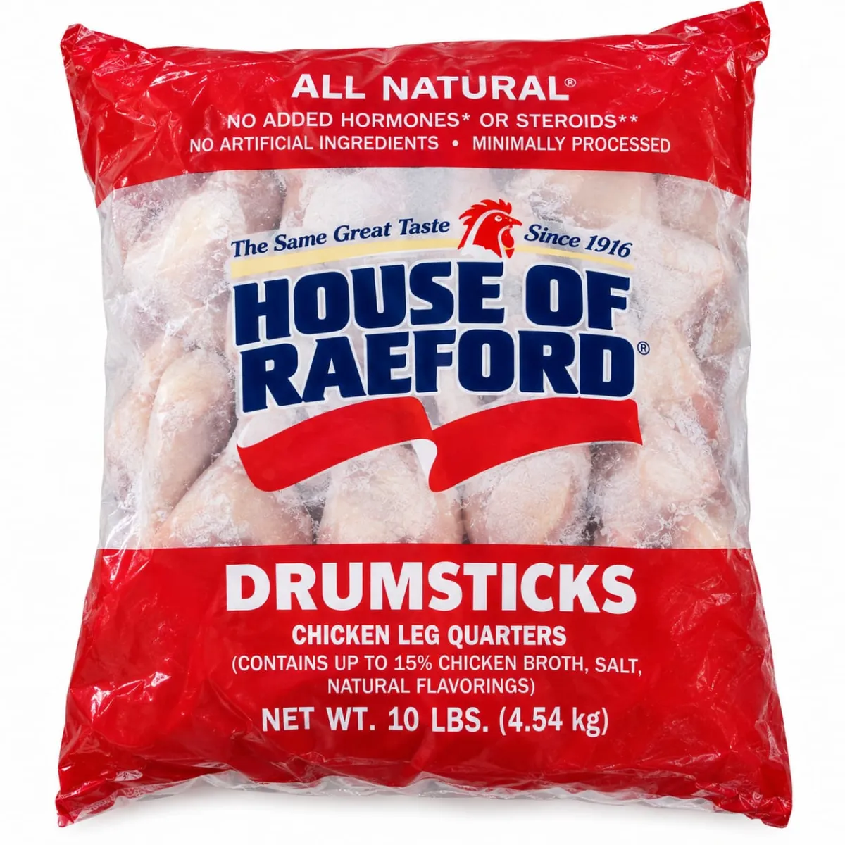 Paquete de pollo de 10lb House OF RAEFORD