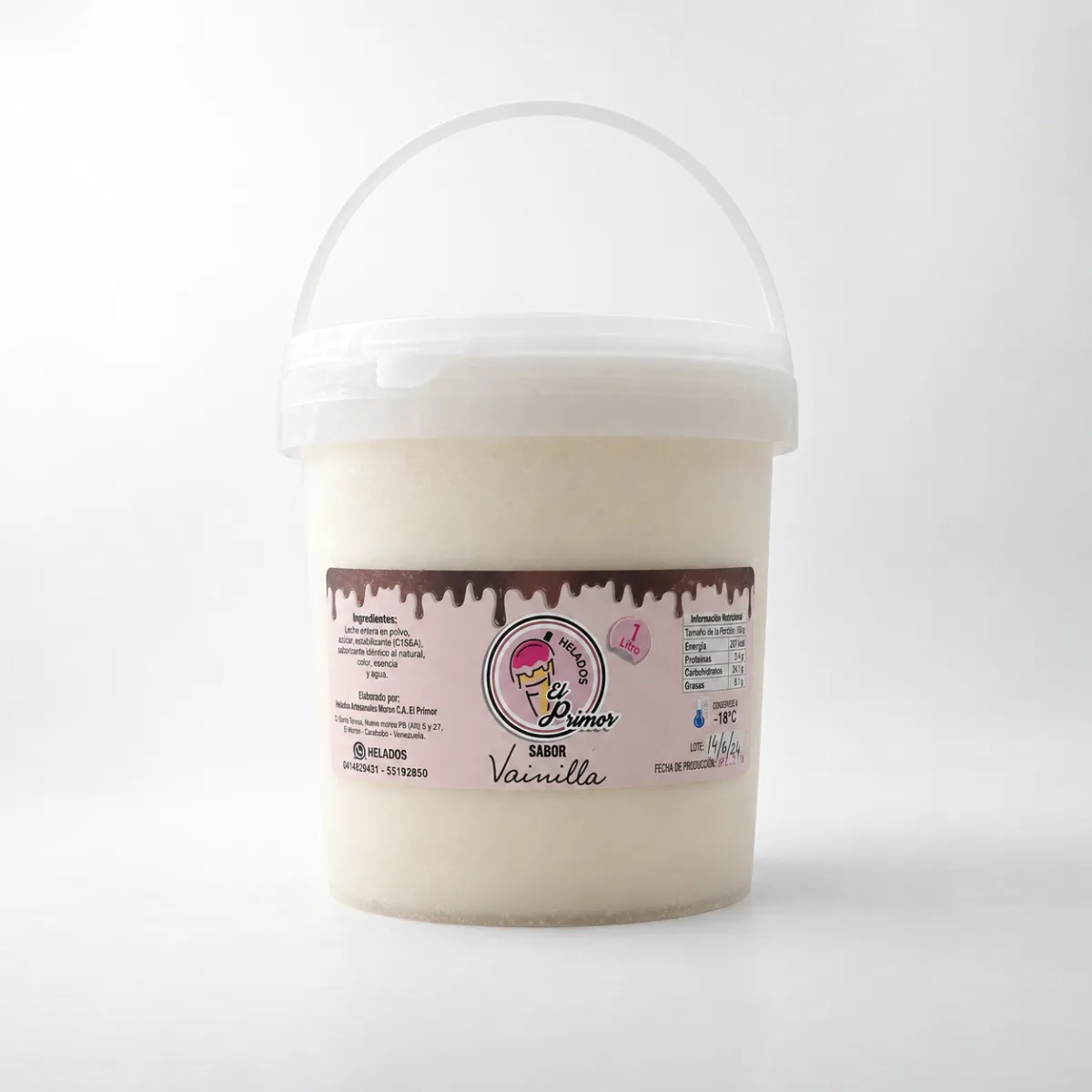Helado de Vainilla El Primor 1 L