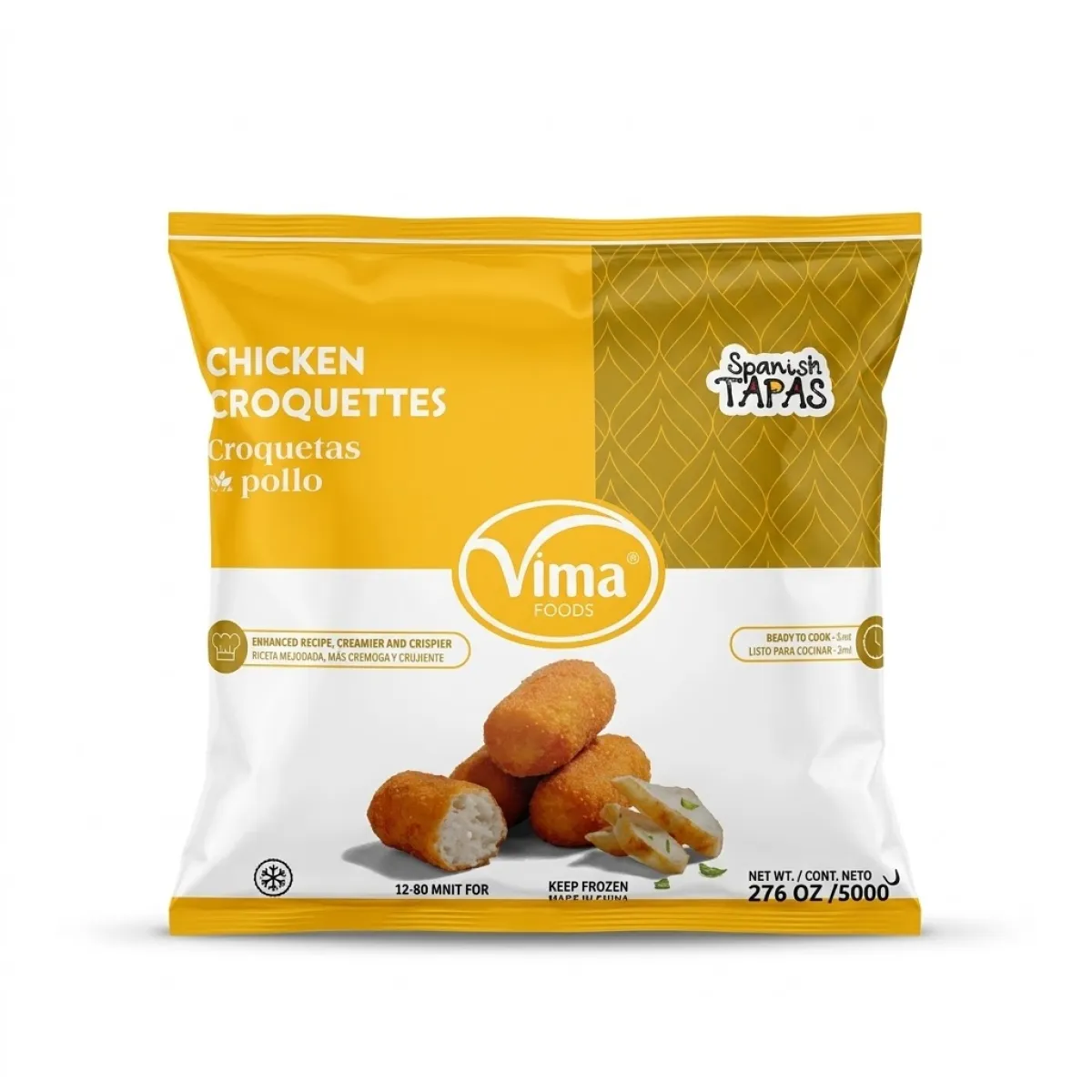 Croqueta de pollo bolsa de 500g Vima