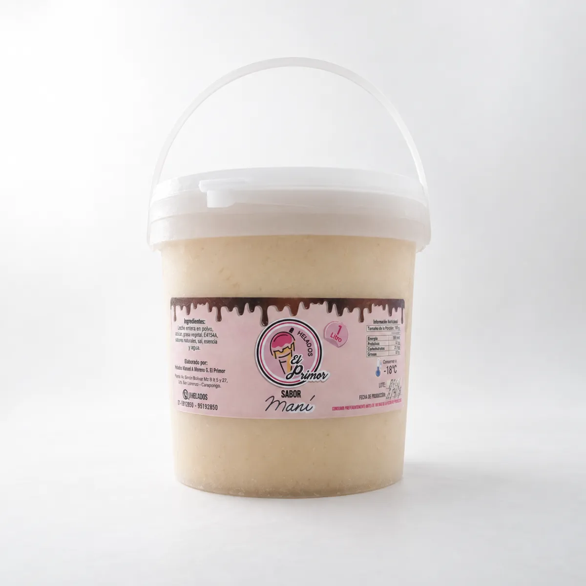 Helado de Maní El Primor 1 L