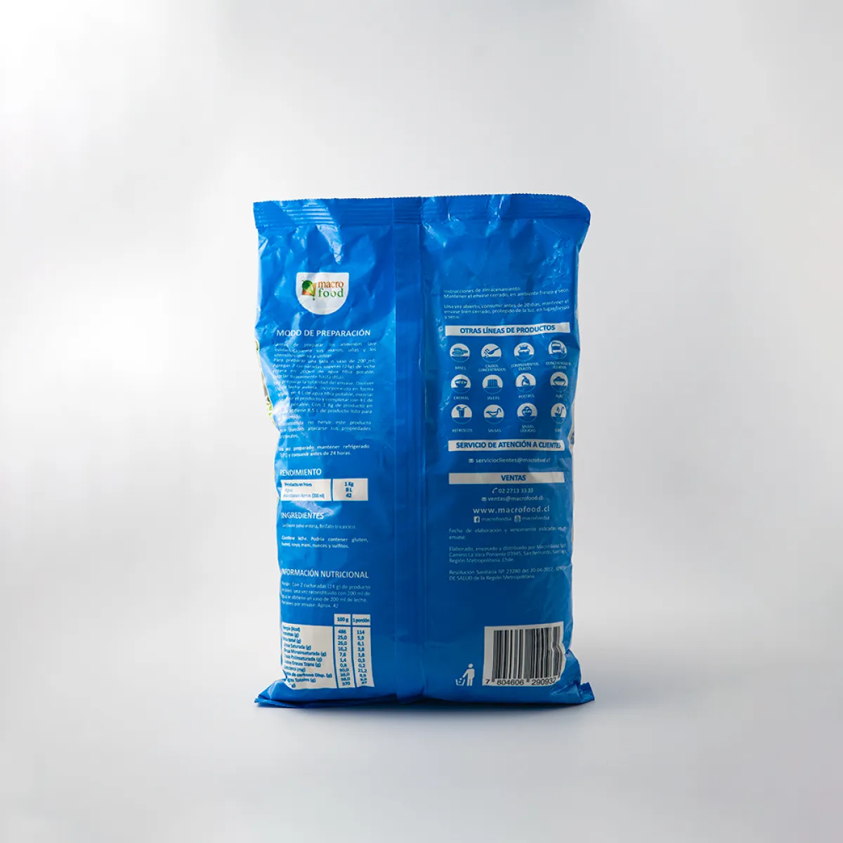 Leche Entera Macrofood 1 kg — imagen 2