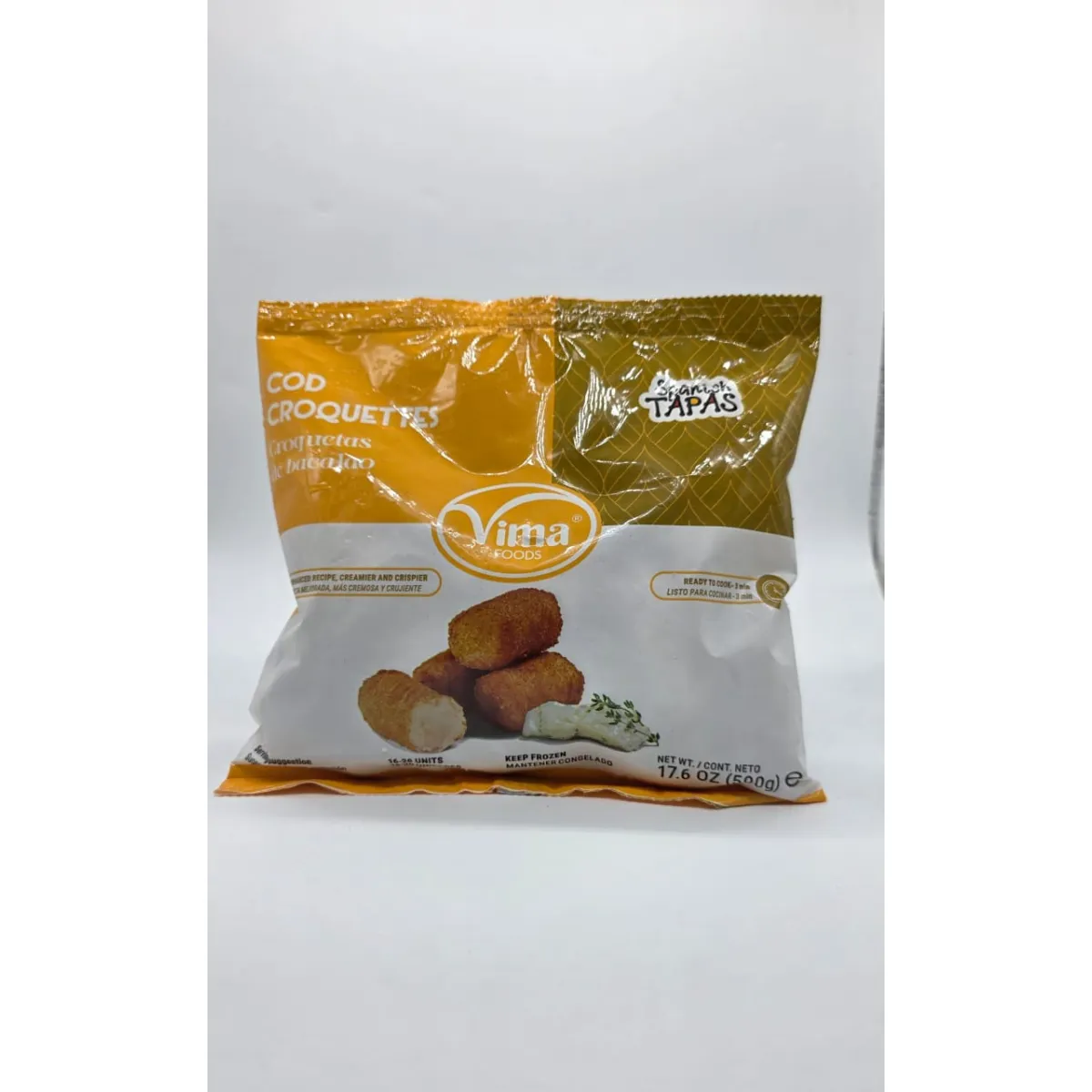 Croqueta de bacalao bolsa de 500g Vima