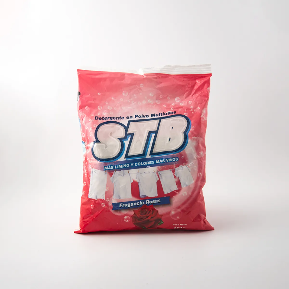Detergente en Polvo STB Fragancia Rosas 500g