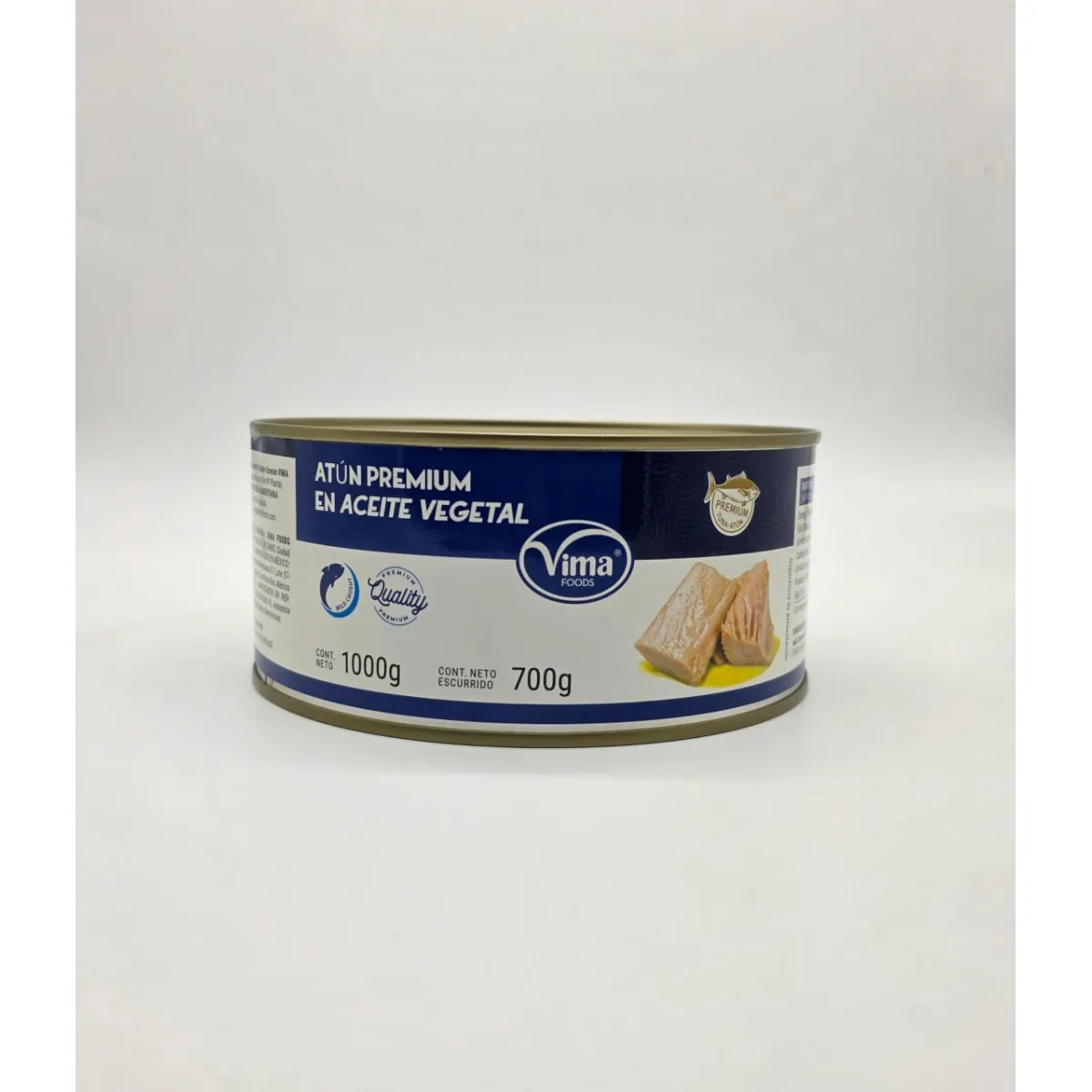 Atún en aceite vegetal premium 1000g Vima